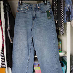 Light wash high-waisted mom jeans